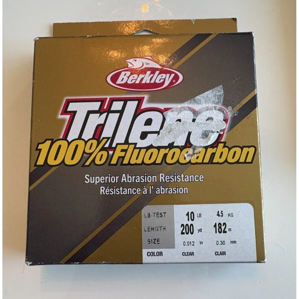 Berkley Trilene 100% Fluorocarbon Fishing Line (200 yds) - Clear NIP NEW